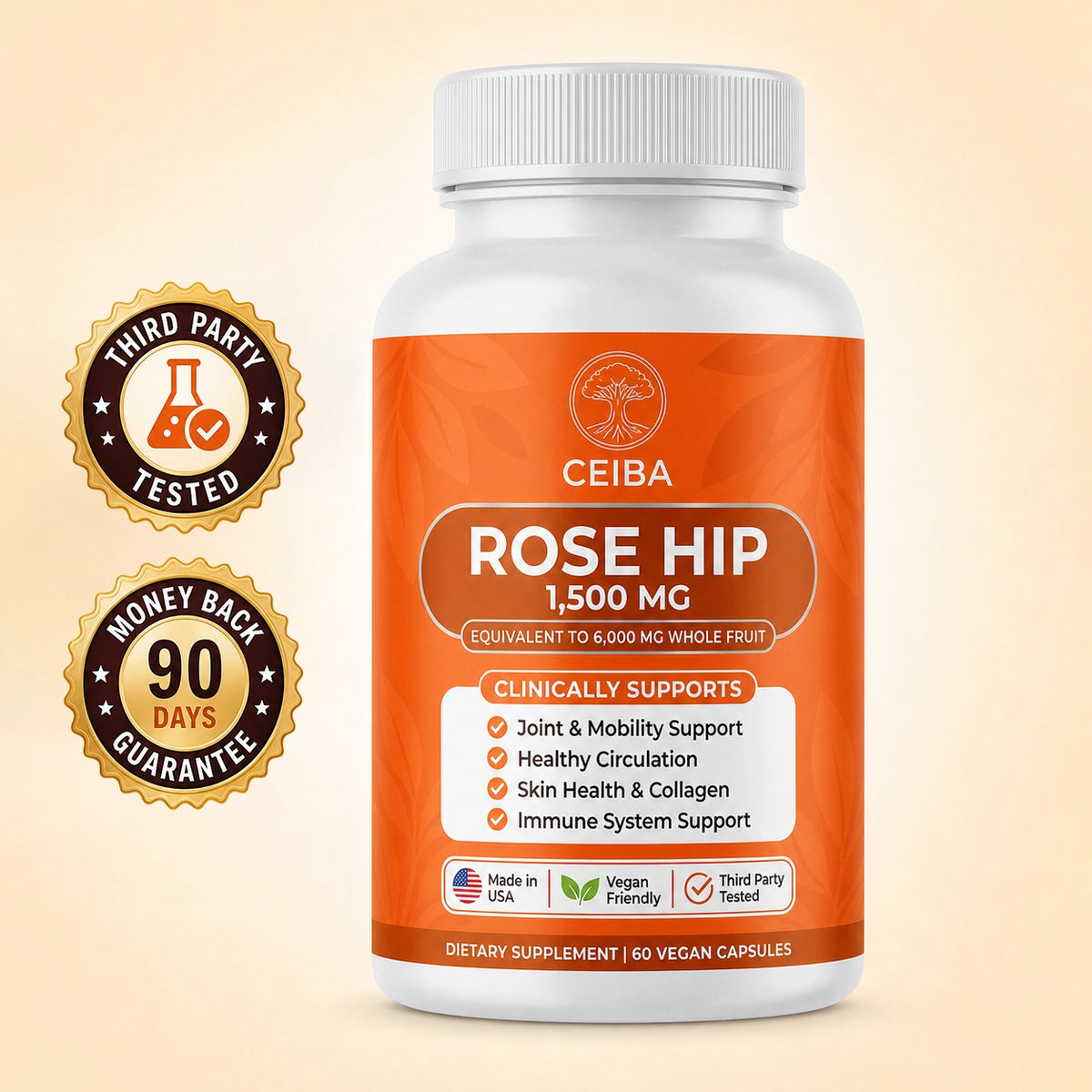 Ceiba Rose Hip Powder Capsules